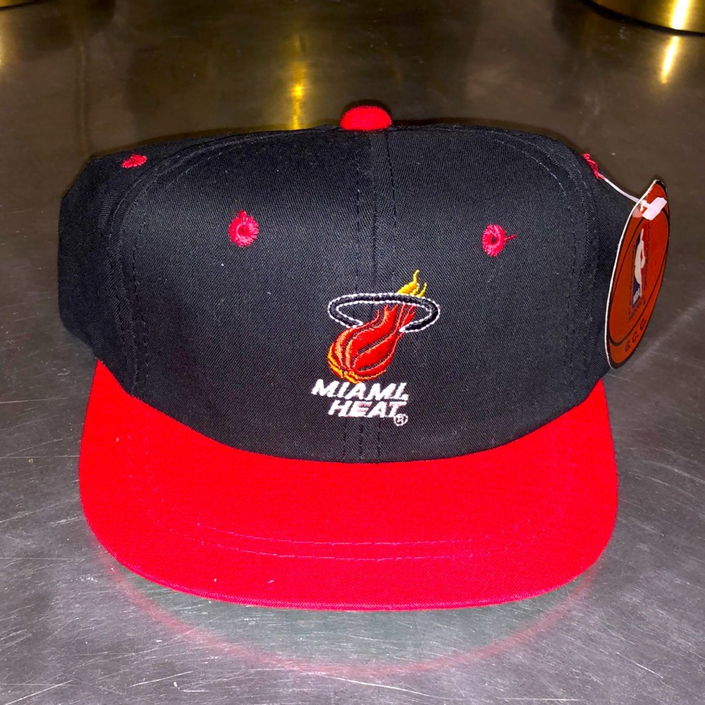Vintage NBA Miami Heat Toddler Snapback Red Black 90s The G-Cap Ages 2-4 Yrs
